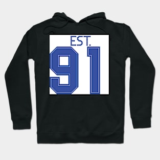 Est. 91 blue Hoodie